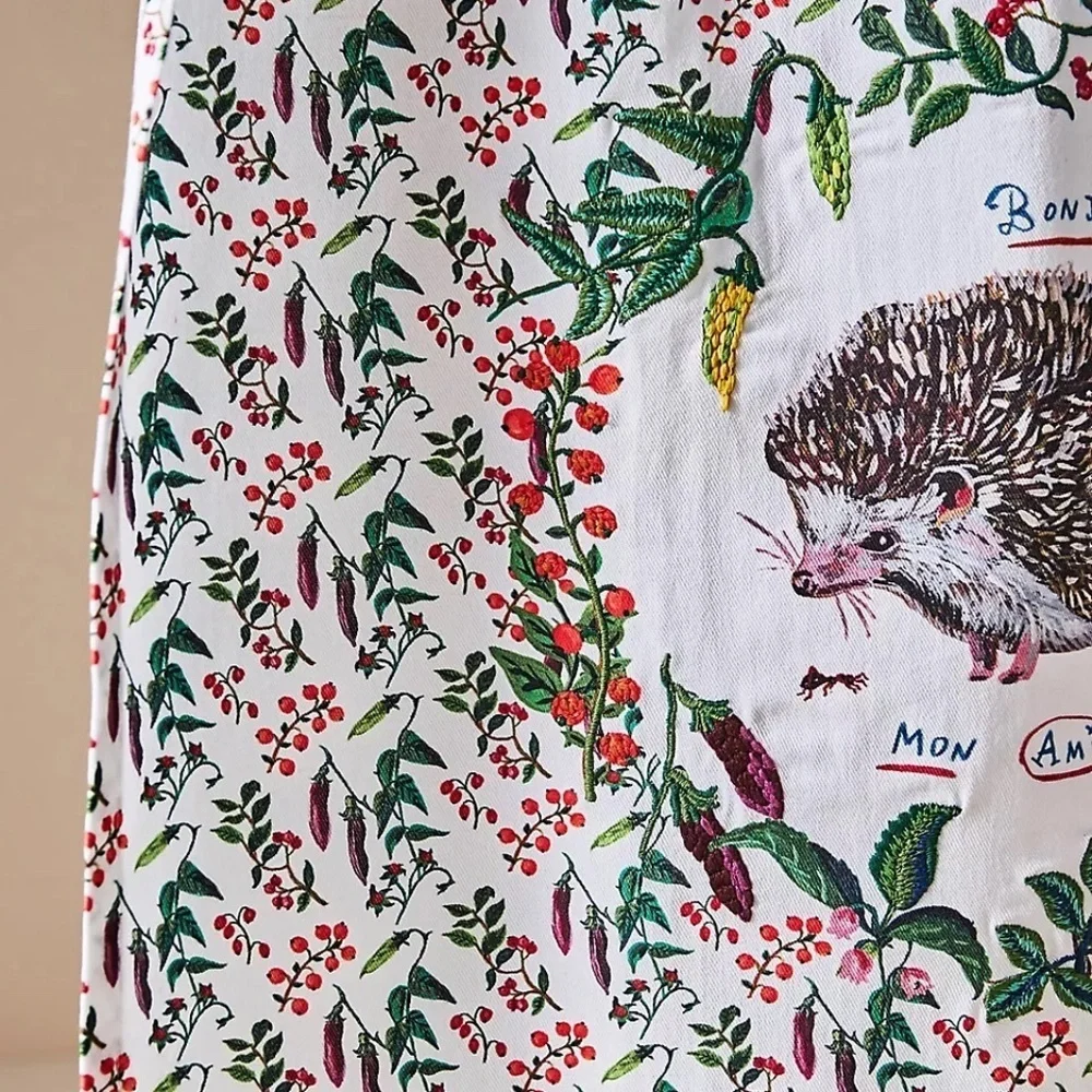 NWT Anthropologie Nathalie Lete Hedgehog Kitchen Towel